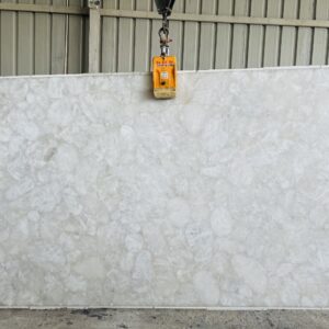randam ovals white quartz